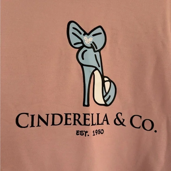 Cinderella Pink Plus Oversized Sweatshirt Long Sleeve - Picture 3 of 3